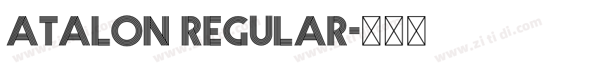 Atalon Regular字体转换
